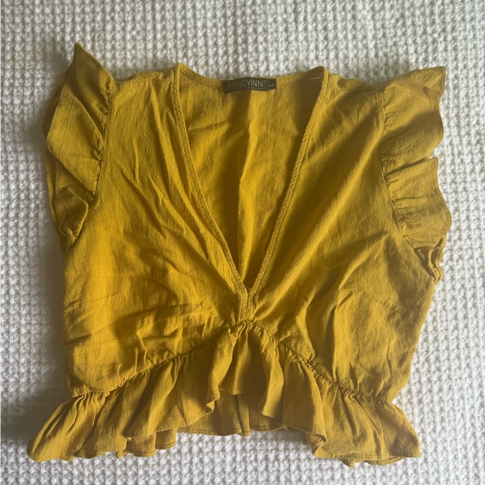 Fancyinn Mustard Yellow Top
